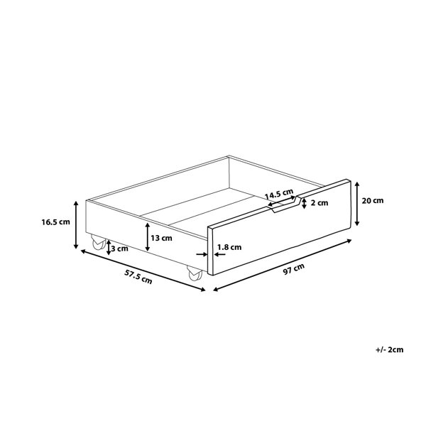 ModernMoments Unterbettschublade Sandbach | Wayfair.de